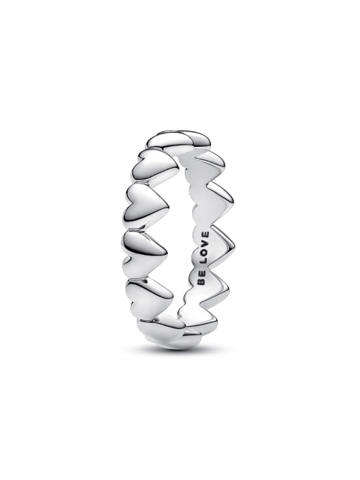 Row of Hearts Ring - Image 3