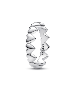 Row of Hearts Ring