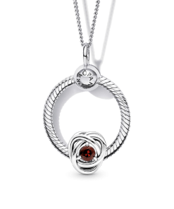 January Birthday Necklace Set