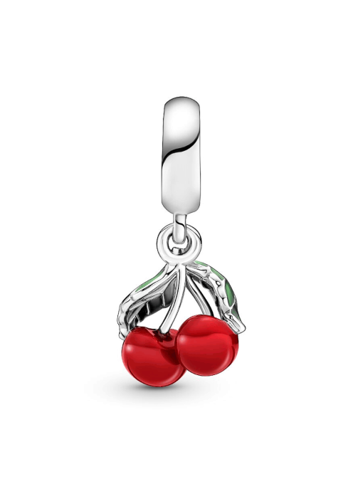Asymmetrical Cherry Fruit Dangle Charm - Image 6