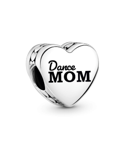 Engravable Dance Mom Heart Charm