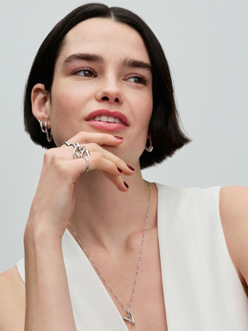 Round Huggie Hoop Earrings - Image 3