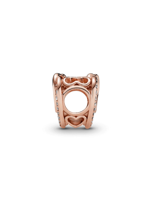 Sparkling Entwined Hearts Charm - Image 5