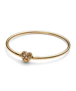FINAL SALE - Celestial Heart Clasp Bangle
