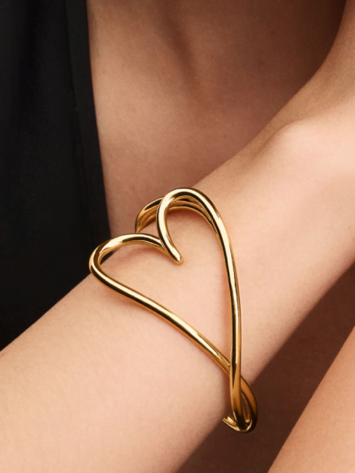 Organically Shaped Heart Bangle - Image 2