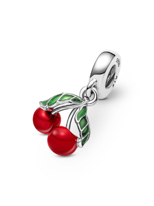 Asymmetrical Cherry Fruit Dangle Charm - Image 7