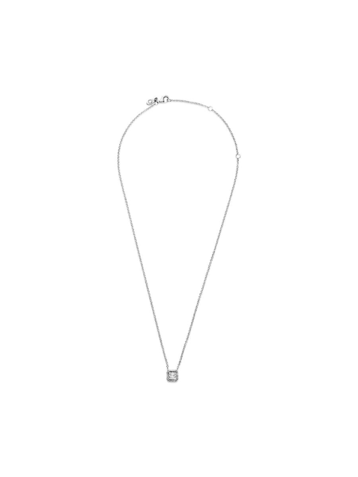 Square Sparkle Halo Necklace - Image 4