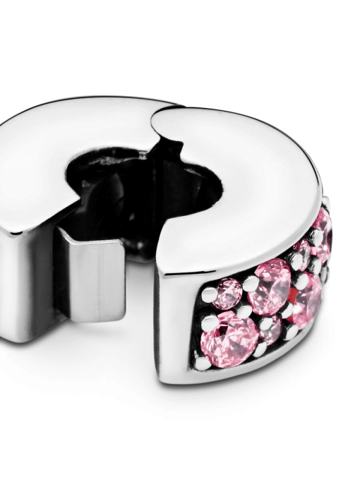 Pink Pave Clip Charm - Image 6