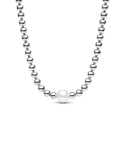 Treated Freshwater Cultured Pearl & Beads Collier Necklace