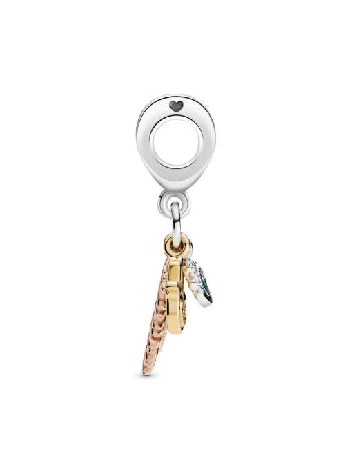 Hamsa, All-seeing Eye & Feather Spirituality Dangle Charm - Image 8