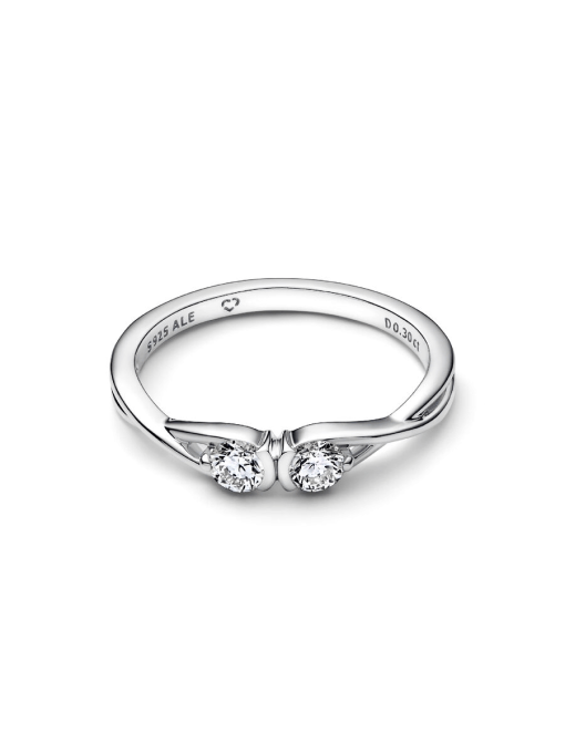 Pandora Infinite Sterling Silver Double-Facing Lab-grown Diamond Ring - Image 4