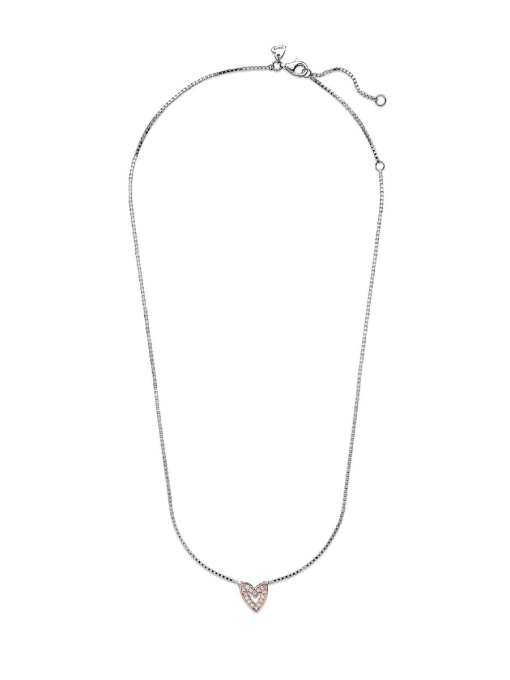 Sparkling Freehand Heart Necklace - Image 5