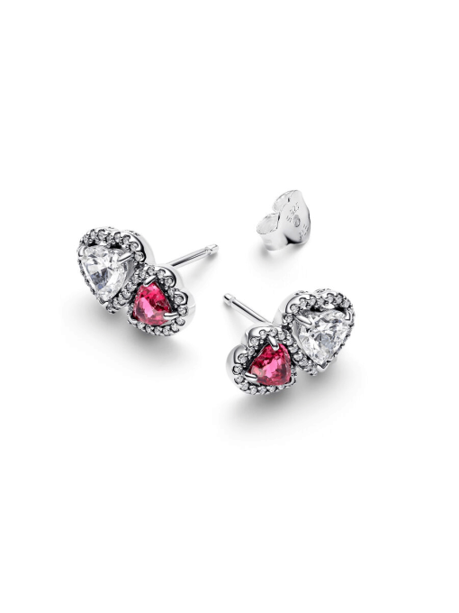Halo Hearts Stud Earrings - Image 4