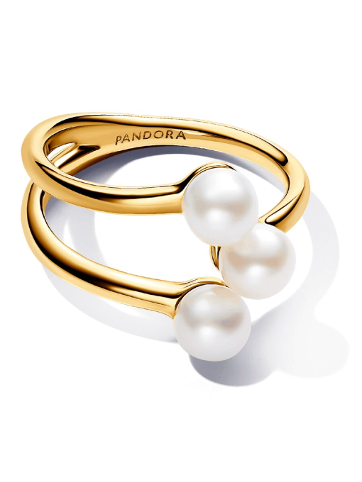 Treated Freshwater Cultured Pearl Open Ring - Image 7