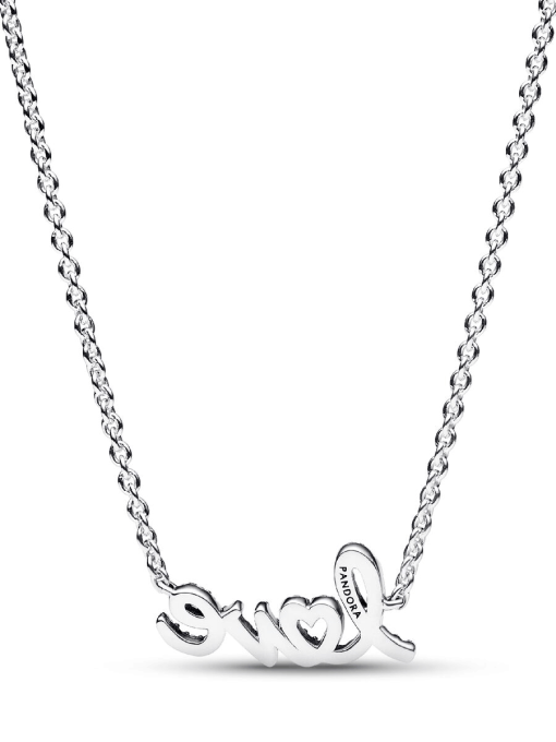 Sparkling Handwritten Love Collier Necklace - Image 4