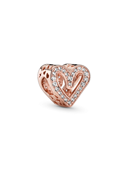 Sparkling Freehand Heart Charm - Image 3