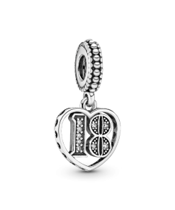 18th Celebration Dangle Charm