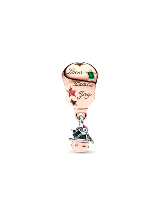 Two-tone Santa Claus in Hot Air Balloon Charm - Image 6