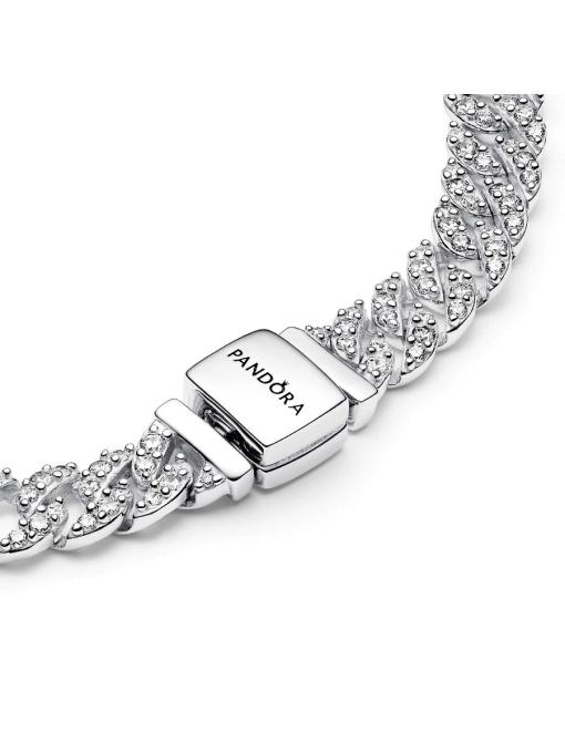 Pandora Timeless Pave Cuban Chain Bracelet - Image 5