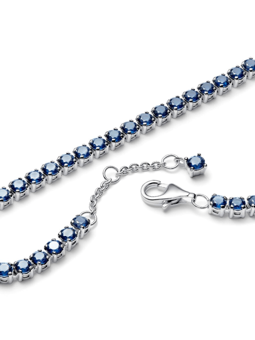 Sparkling Blue Tennis Bracelet - Image 5
