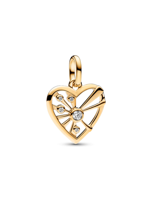 Heart & Rays Medallion Charm - Image 3