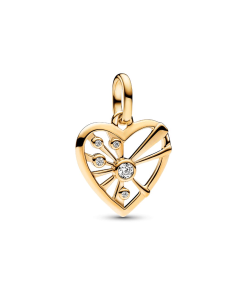 Heart & Rays Medallion Charm