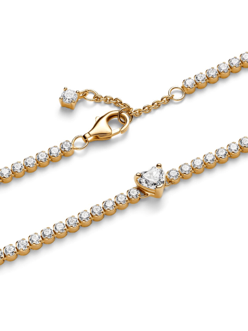 Sparkling Heart Tennis Bracelet - Image 7