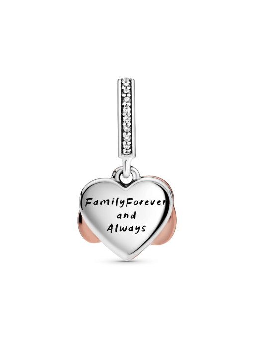Sparkling Infinity Heart Dangle Charm - Image 7