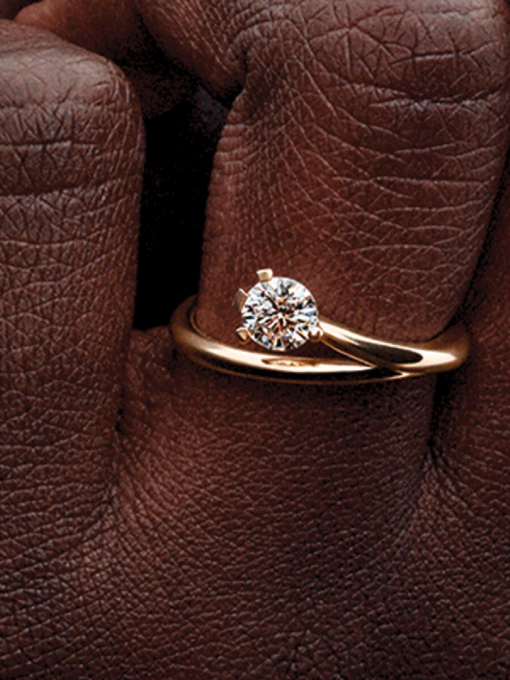 Pandora Nova 14k Gold Lab-grown Diamond Asymmetric Ring - Image 2