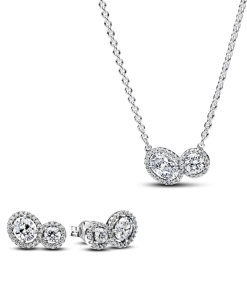 Embracing Halo Jewelry Set