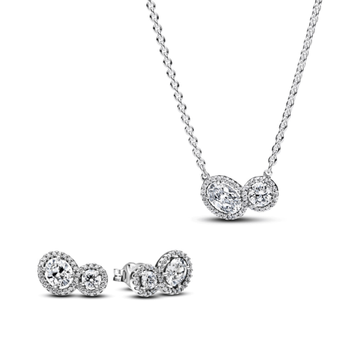 Embracing Halo Jewelry Set