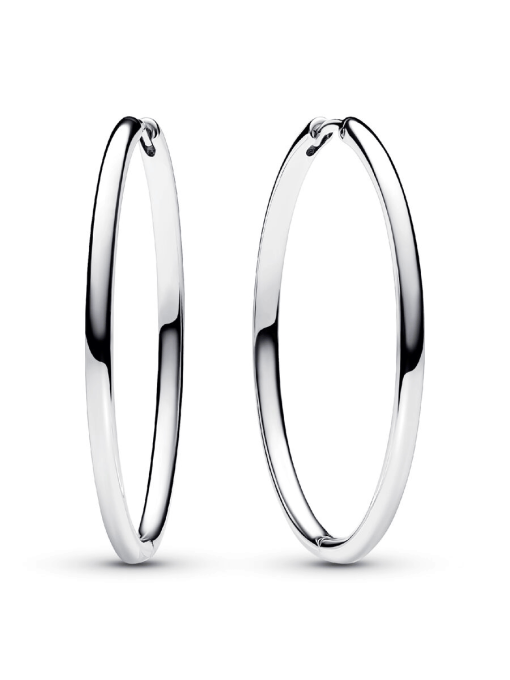 Pandora Moments 40 mm Charm Hoop Earrings