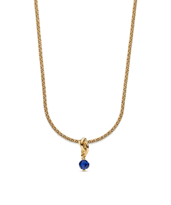 September Eternity Circle Dangle Charm Necklace Set