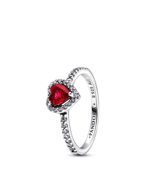 Elevated Red Heart Ring - Image 3