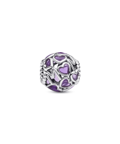 Openwork Hearts Mom Charm