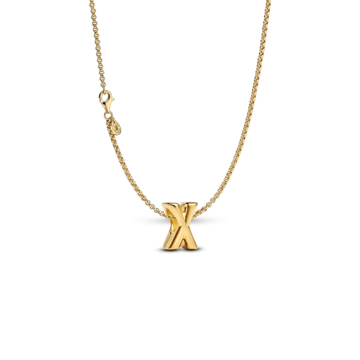 Letter X Charm Necklace