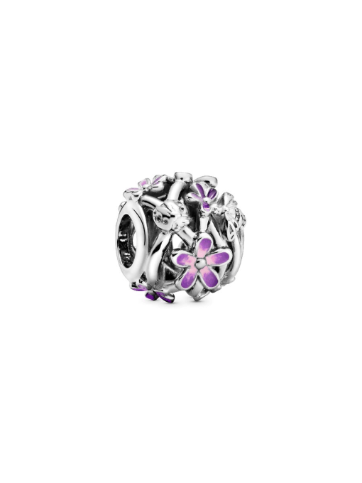 Openwork Purple Daisy Charm - Image 3
