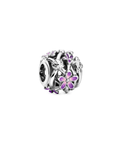 Openwork Purple Daisy Charm