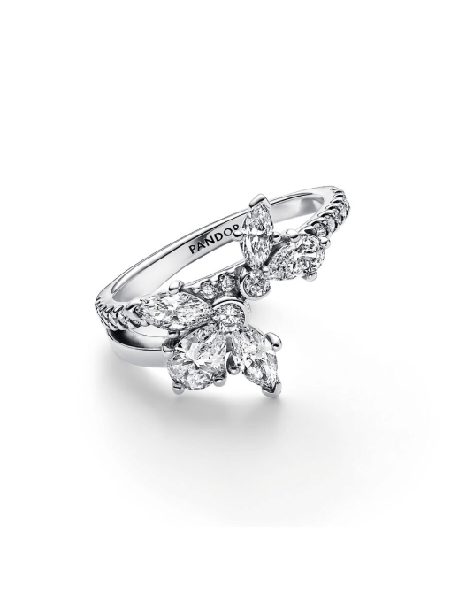 Sparkling Asymmetrical Herbarium Cluster Ring - Image 5