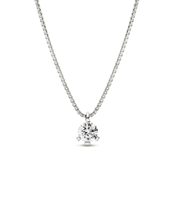 Pandora Nova 14k White Gold Lab-grown Diamond Pendant Necklace