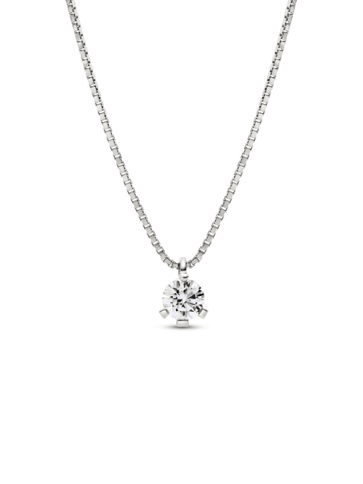 Pandora Nova 14k White Gold Lab-grown Diamond Pendant Necklace