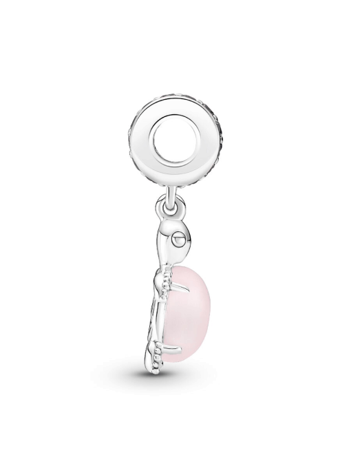 Murano Glass Pink Sea Turtle Dangle Charm - Image 6