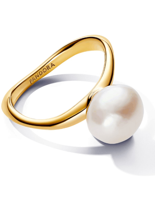 Baroque Treated Freshwater Cultured Pearl Ring - Image 5