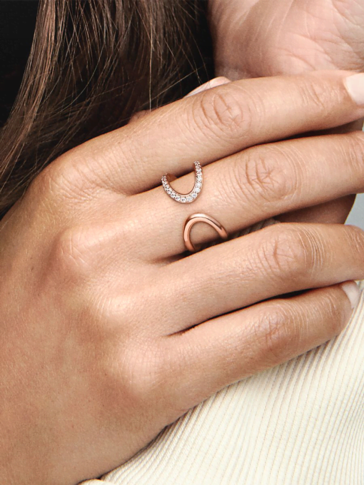 FINAL SALE - Wrapped Open Infinity Ring - Image 2