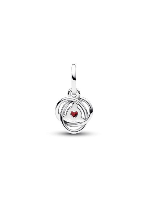 Red Eternity Circle Dangle Charm - Image 5
