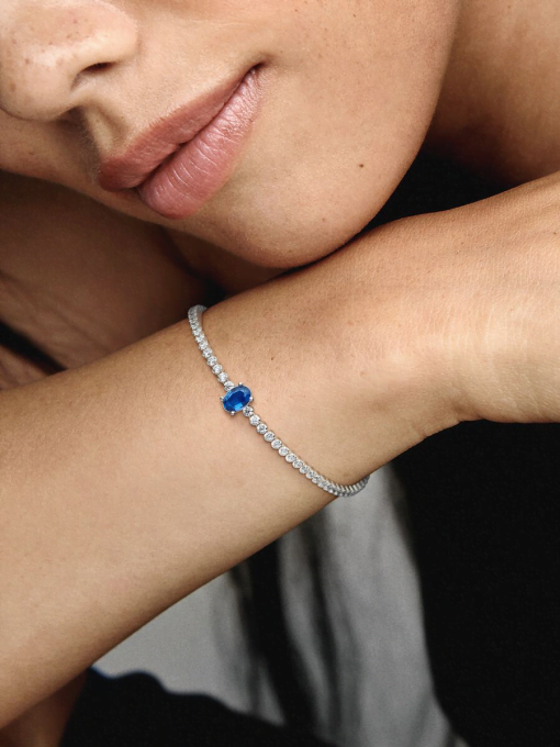 Sparkling Pave Tennis Bracelet - Image 2