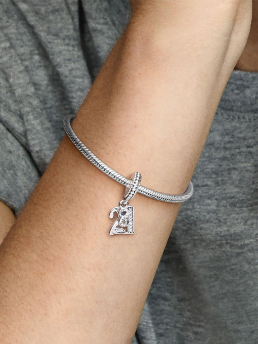 21st Celebration Dangle Charm - Image 2