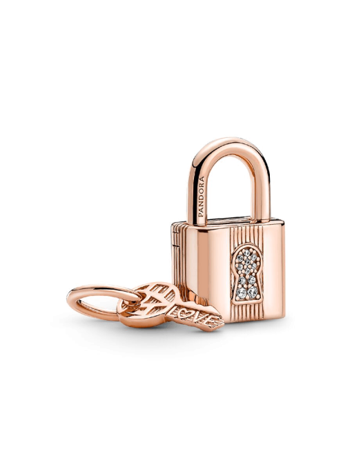 Padlock & Key Dangle Charm - Image 3