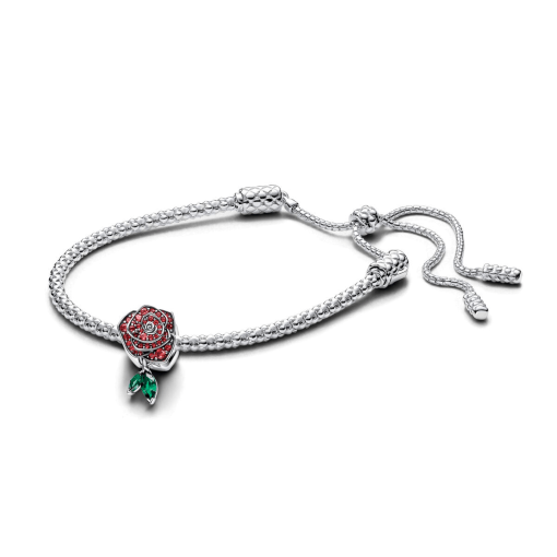Rose in Bloom Charm Bracelet