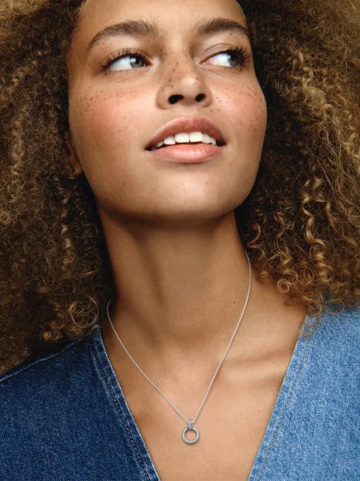 Double Circle Pendant & Necklace - Image 3